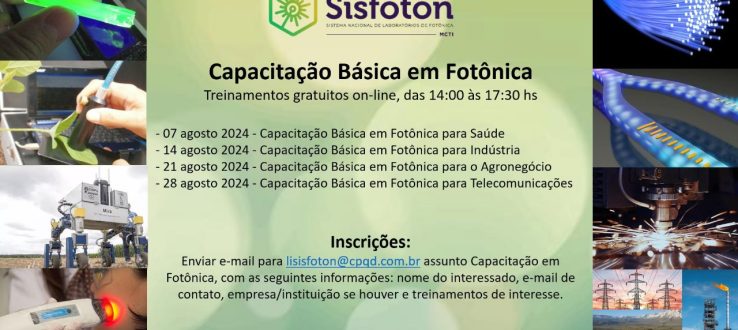 Convite: Capacitação Básica em Fotônica do Sisfóton